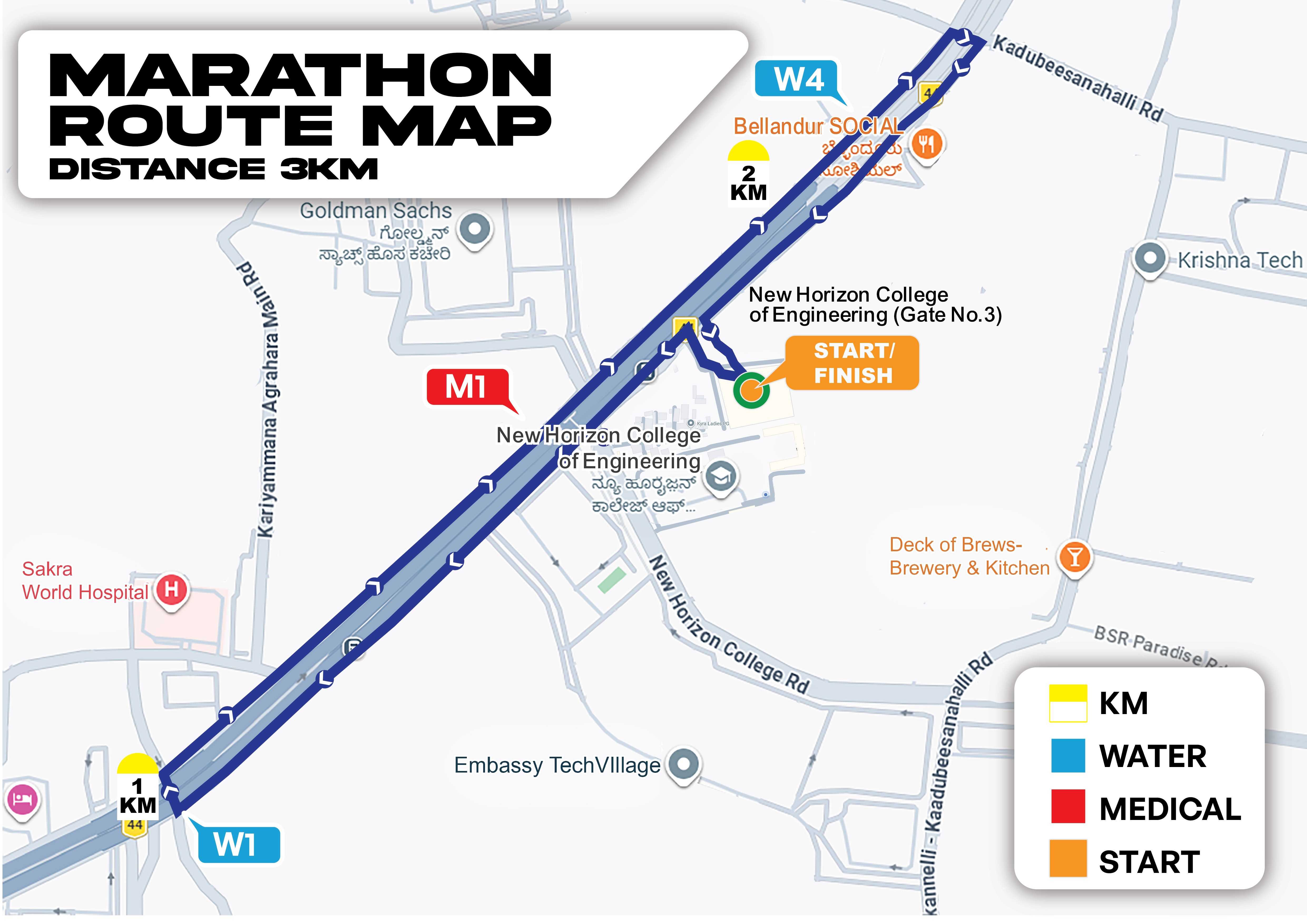 3K Route Map